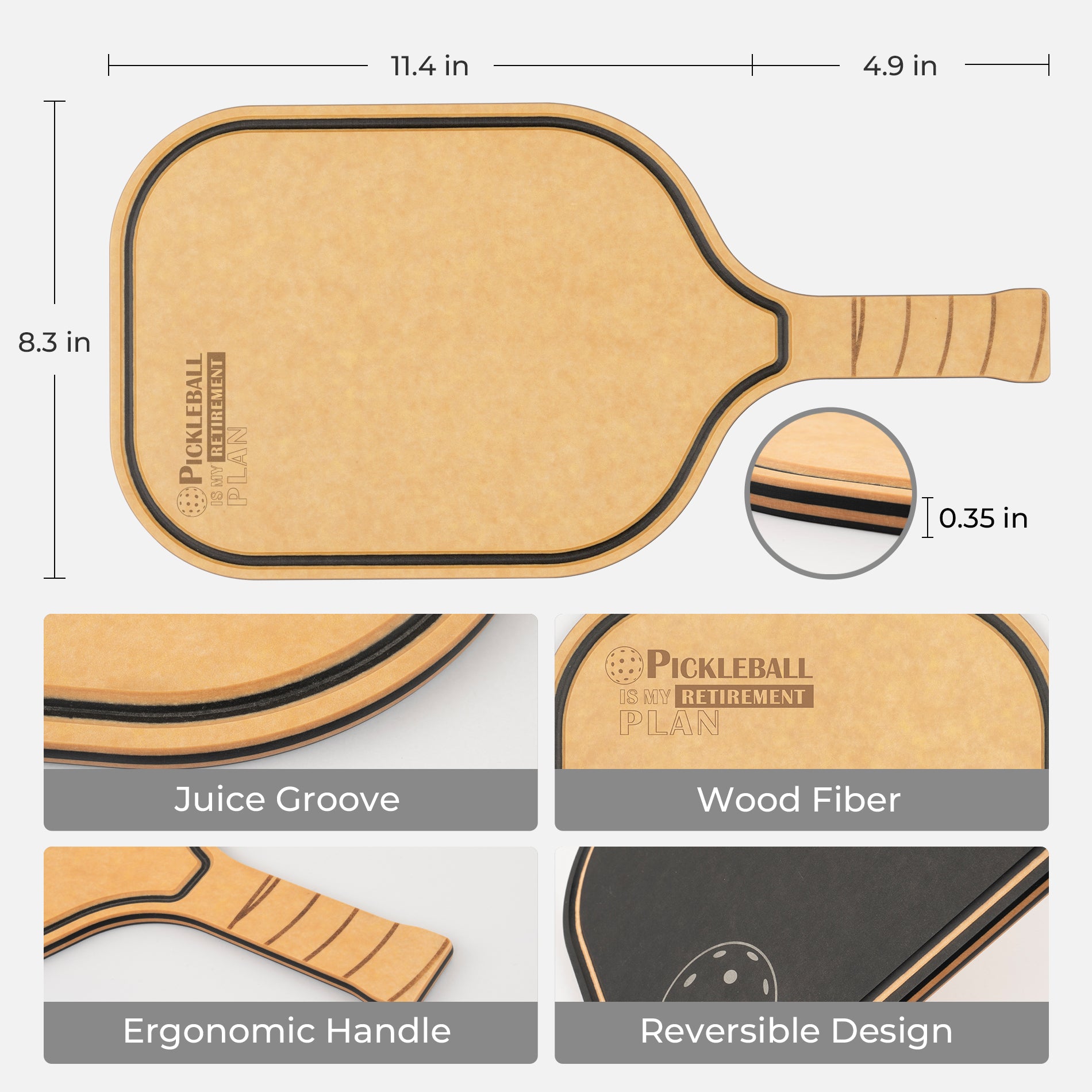 Pickleball Charcuterie Cutting Board -