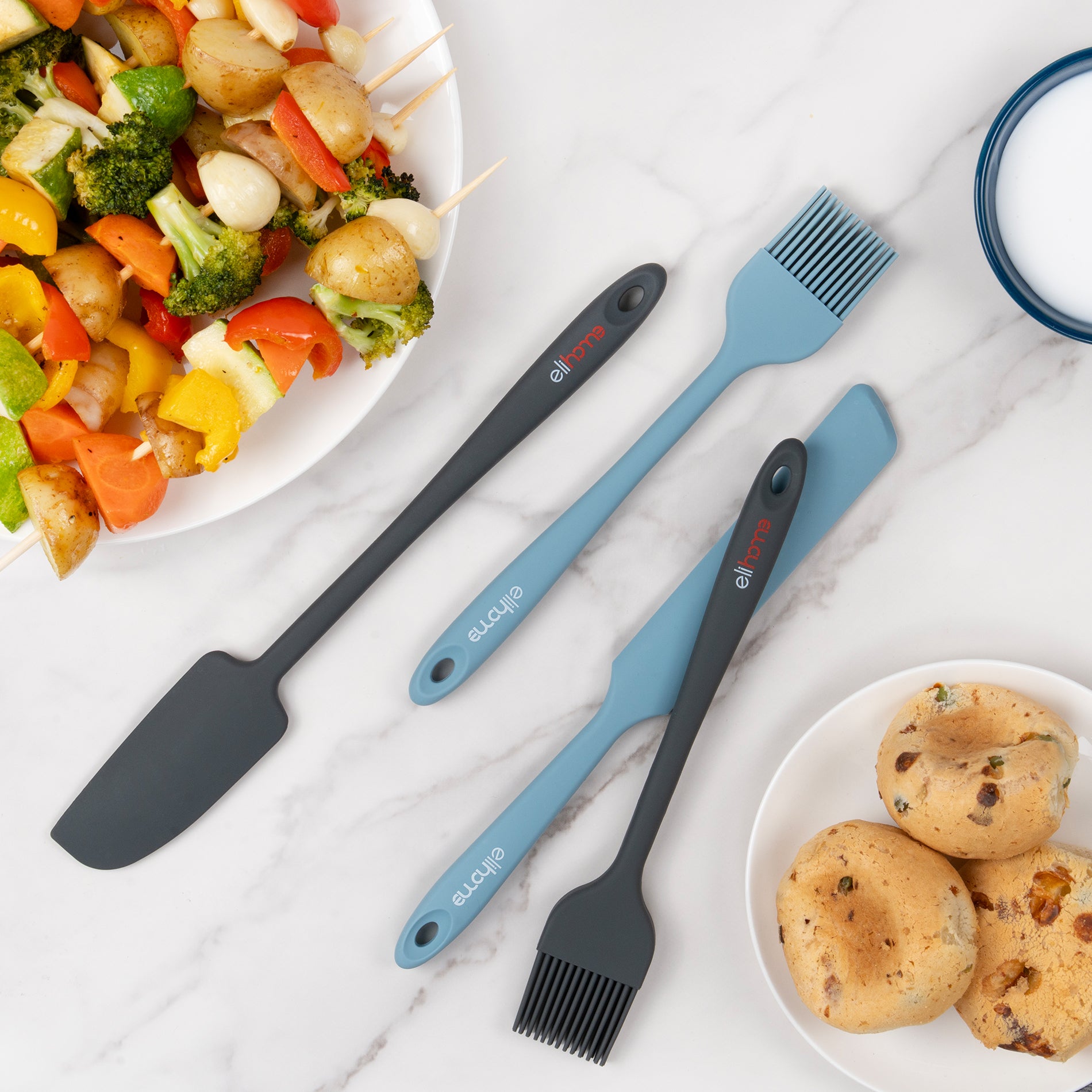 Elihome Premium Silicone Mini Basting Pastry Brush