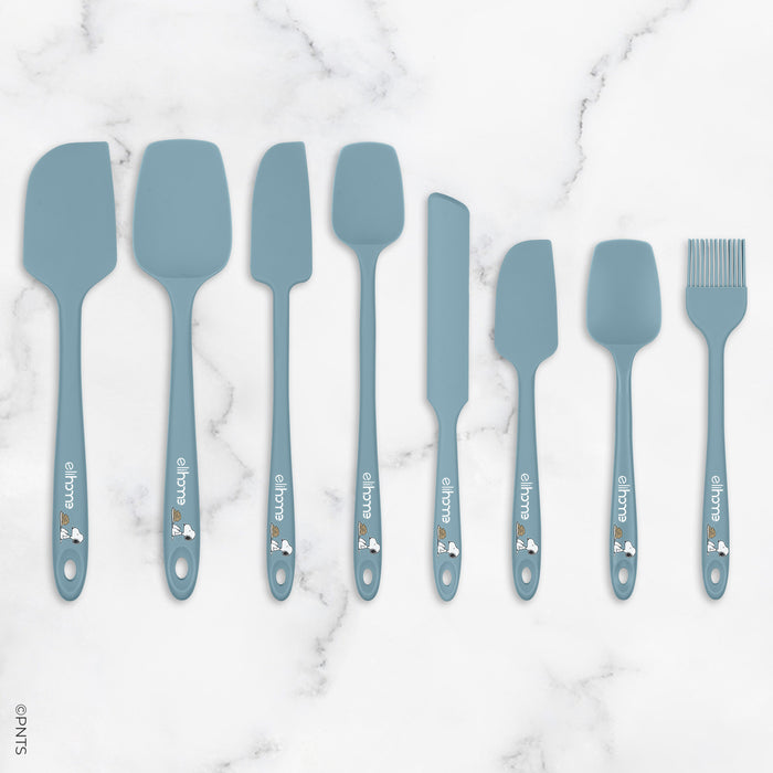 Elihome x Peanuts 8 Piece Silicone Spatula Set