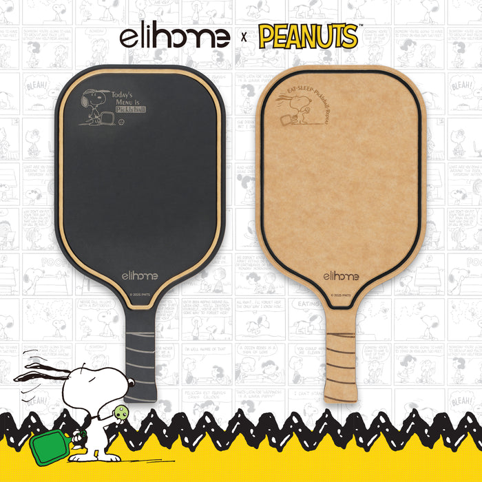 Elihome x Peanuts Pickleball Charcuterie Cutting Board -"Eat Sleep Pickleball Repeat"