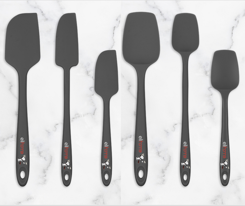 Elihome x Peanuts 6 Piece Silicone Spatula Set