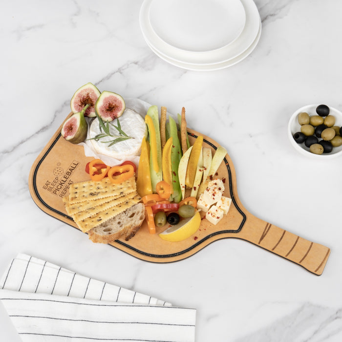 Pickleball Charcuterie Cutting Board -"Eat Sleep Pickleball Repeat"