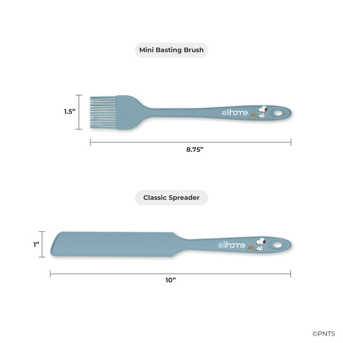 Elihome x Peanuts 6 Piece Silicone Spatula Set