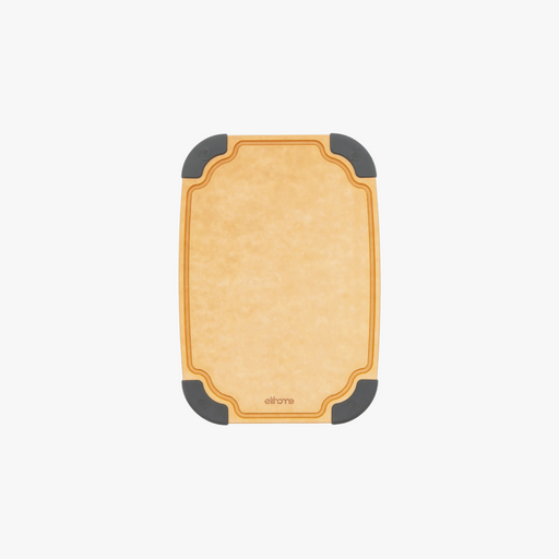 Elihome Essential Series Small Cutting Board 10" x 7" - wood fiber cutting board with juice groove and non-slip feet