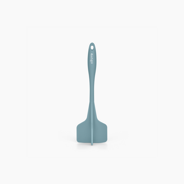 Elihome Classic 4-Blade Ground Meat Chopper and Masher in Teal Grey, 9.75 inches long four-blade silicone chopper and masher with a reinforced core and ergonomic non-slip grip