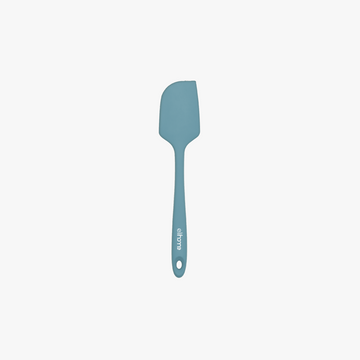 Elihome Classic Silicone Spatula in Teal Grey, 11 inches by 2.2 inches with seamless one piece design, reinforced steel core and ergonomic non-slip handle