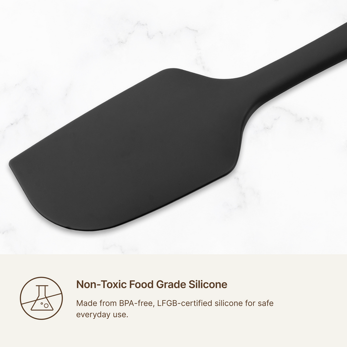 Elihome 6 Piece Silicone Spatula Set, non-toxic food grade silicone made from BPA free LFGB certified material for safe everyday use