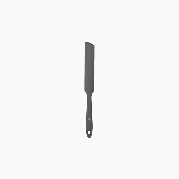 Elihome Premium Silicone Spreader in Gray, 10 inches by 1.1 inches with seamless one piece design, reinforced steel core and ergonomic non-slip handle