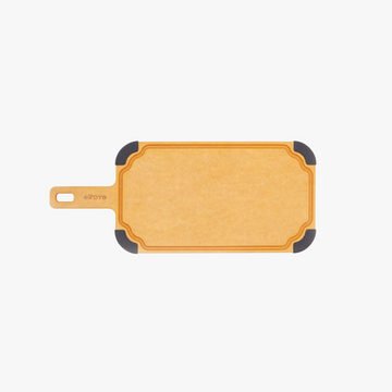Elihome Paddle Series Cutting and Serving Board with Handle, Large 18" x 7.5" - wood fiber paddle board with juice groove and non-slip corners