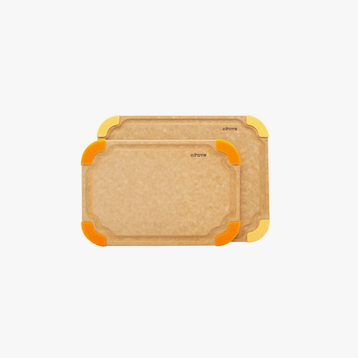 Elihome Premium Series 2 Piece Cutting Board Set - Small and Medium color-coded wood fiber cutting boards
