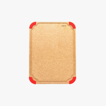 Elihome Premium Series Large Cutting Board 16" x 12" - color-coded wood fiber cutting board with juice groove and non-slip corners