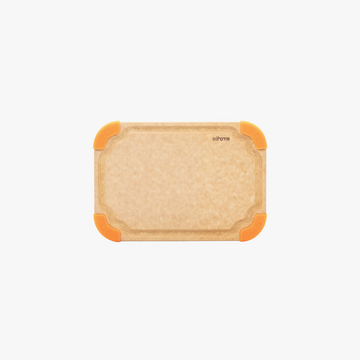 Elihome Premium Series Small Cutting Board 10" x 7" - color-coded wood fiber cutting board with juice groove and non-slip corners