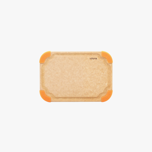 Elihome Premium Series Small Cutting Board 10" x 7" - color-coded wood fiber cutting board with juice groove and non-slip corners