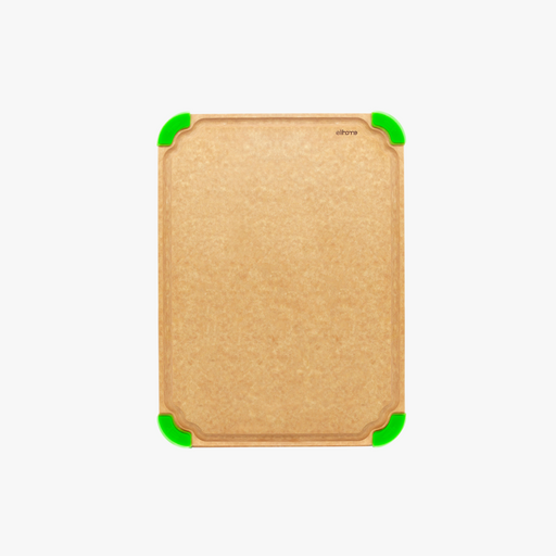 Elihome Premium Series X-Large Cutting Board 19" x 14" - color-coded wood fiber cutting board with juice groove and non-slip corners