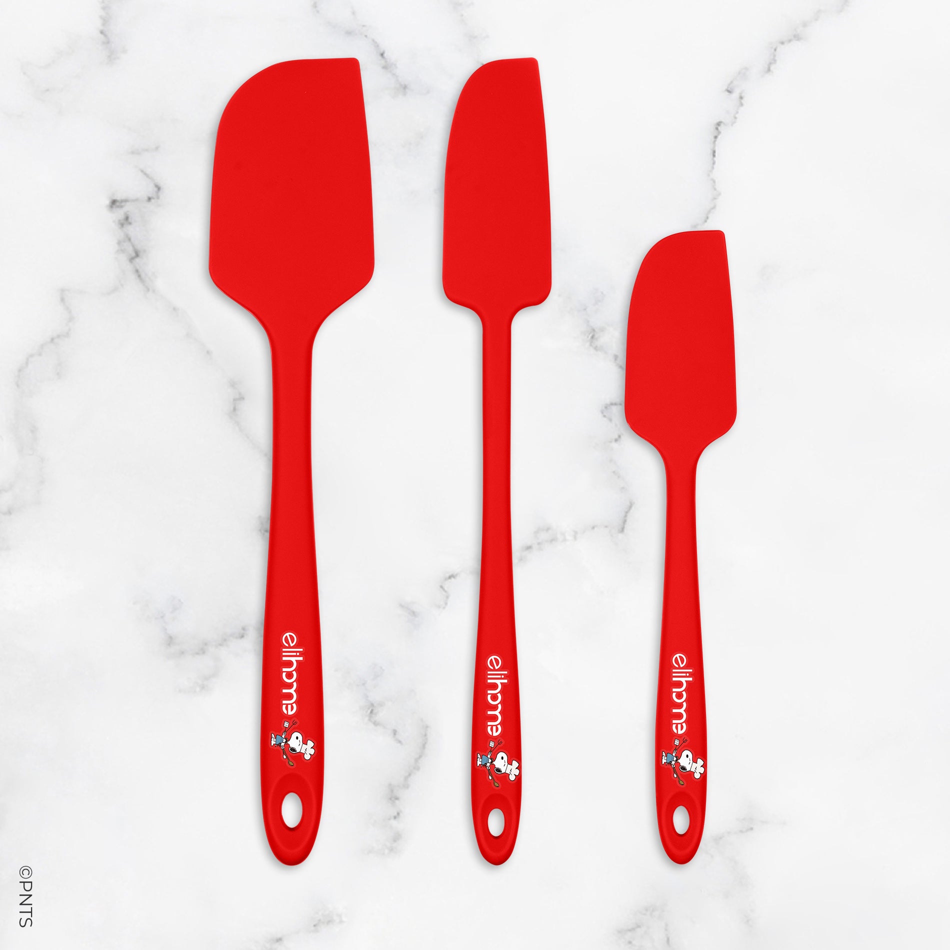 Elihome x Peanuts 3 Piece Silicone Spatula Set