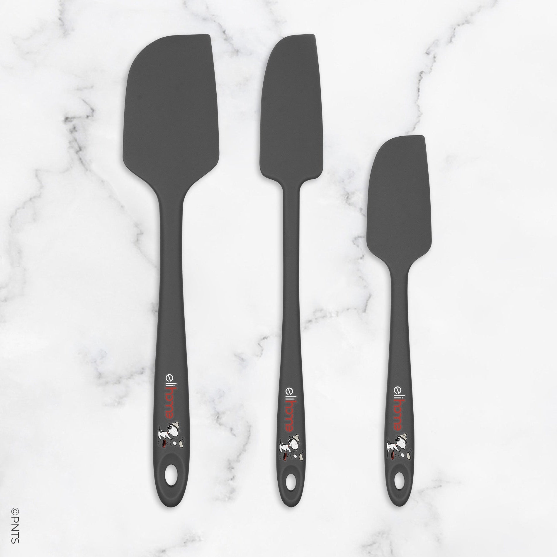 Elihome x Peanuts 3 Piece Silicone Spatula Set