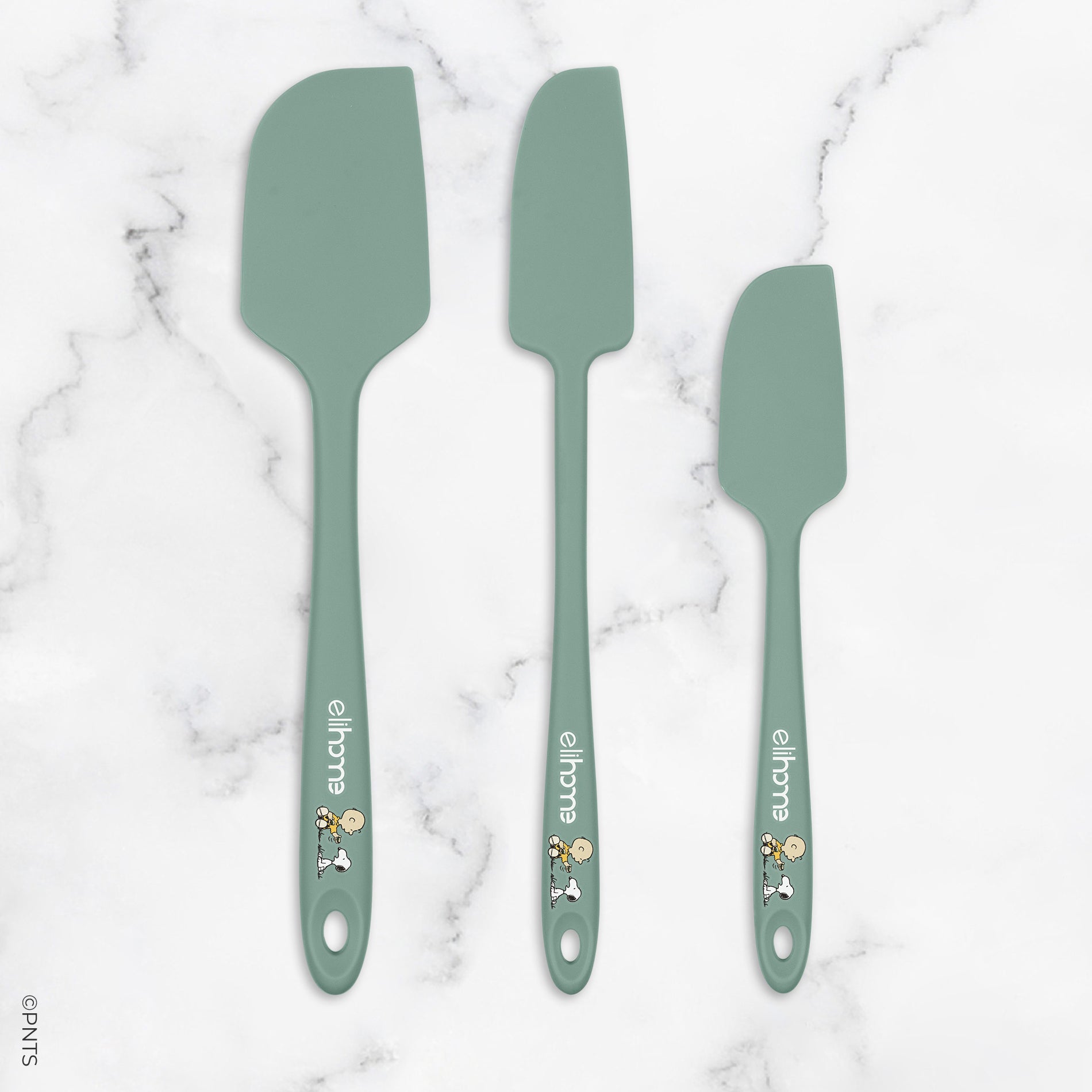 Elihome x Peanuts 3 Piece Silicone Spatula Set