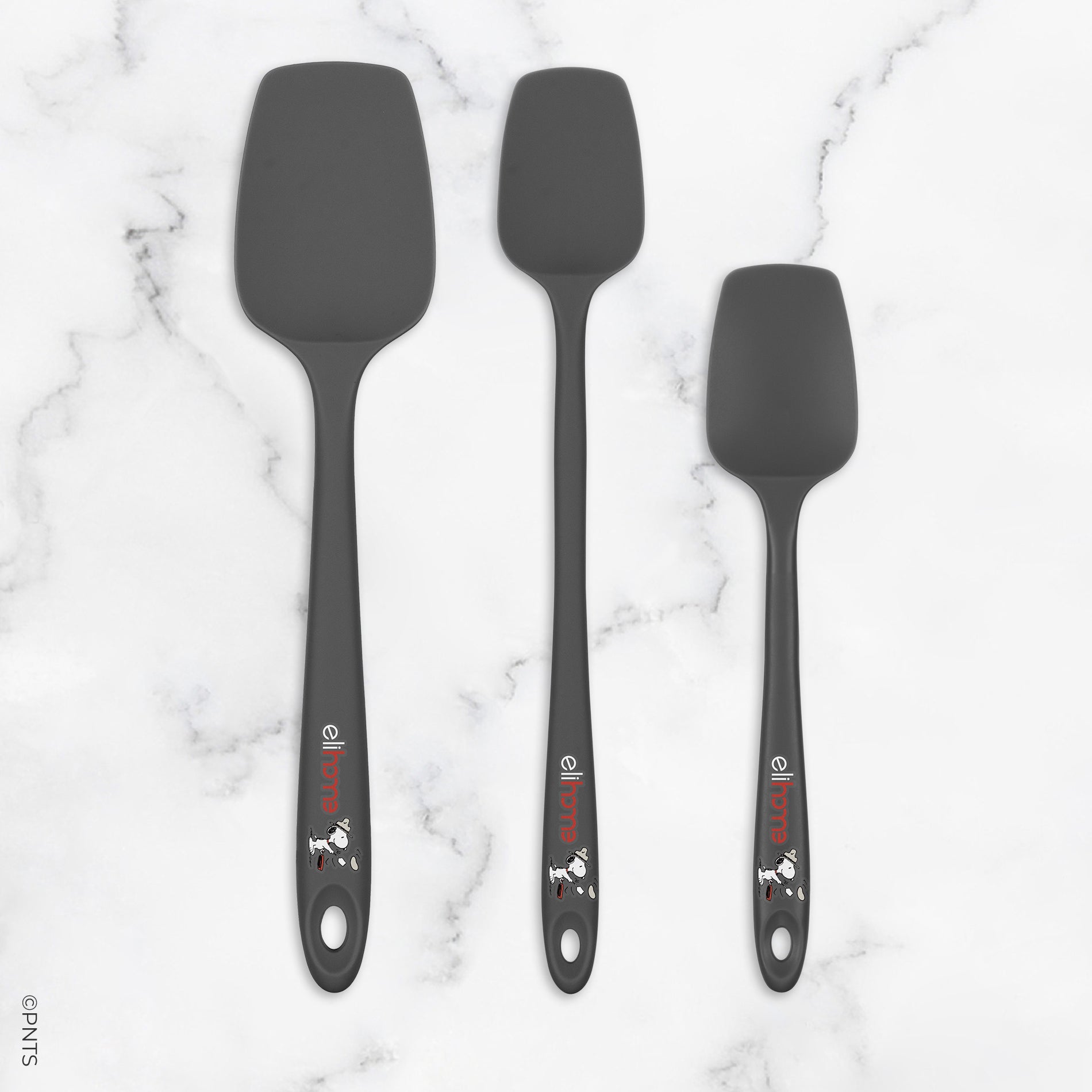 Elihome x Peanuts 3 Piece Silicone Spoonula Set