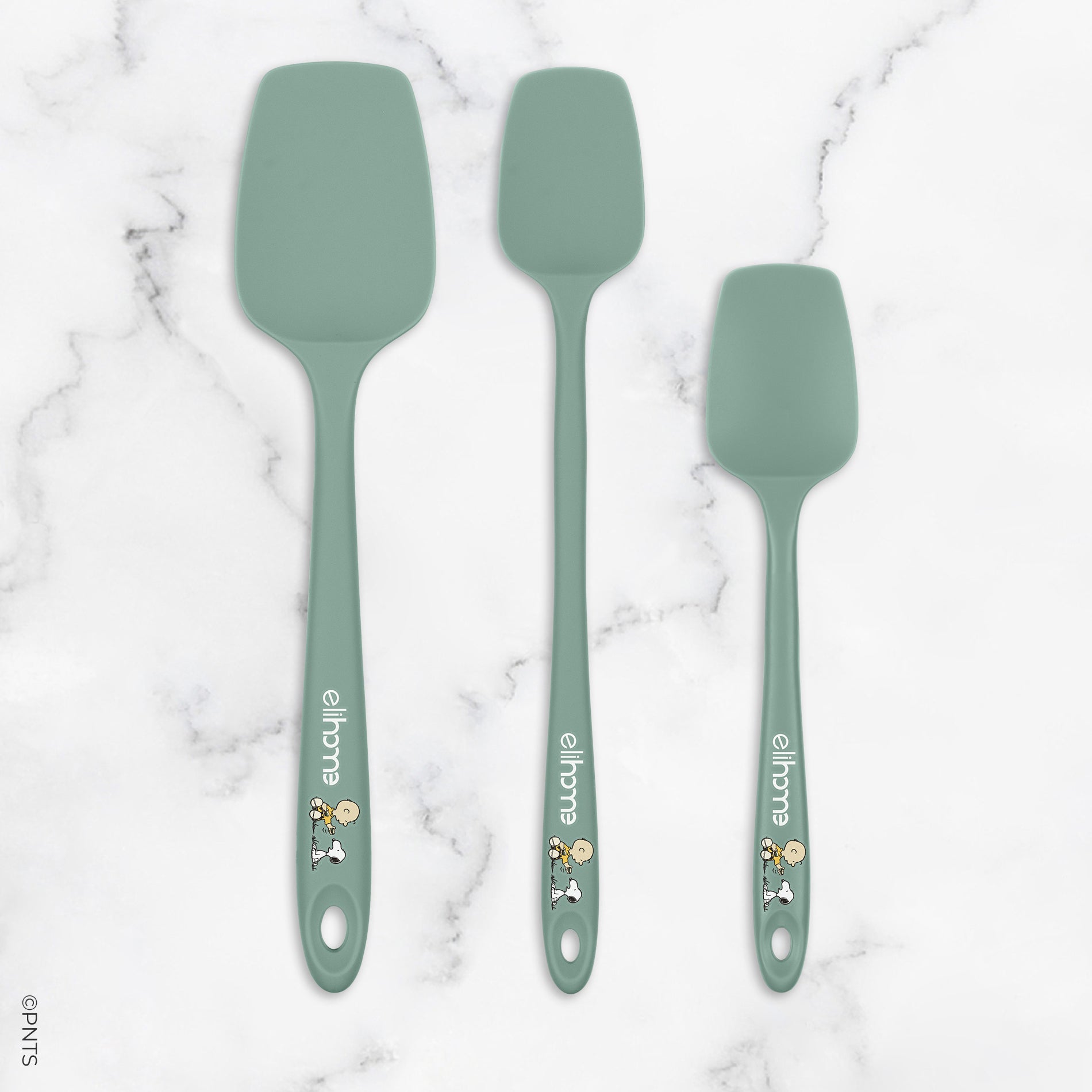 Elihome x Peanuts 3 Piece Silicone Spoonula Set