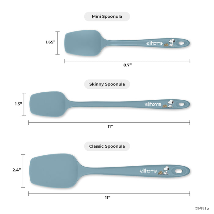 Elihome x Peanuts 6 Piece Silicone Spatula Set