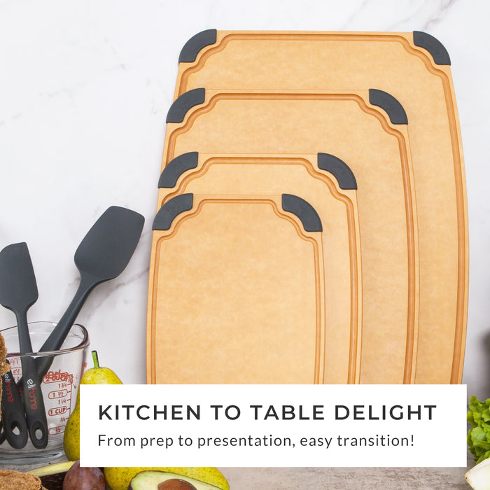 Non Slip Cutting Board | 4-in-1 Cutting Board Set | Elihome