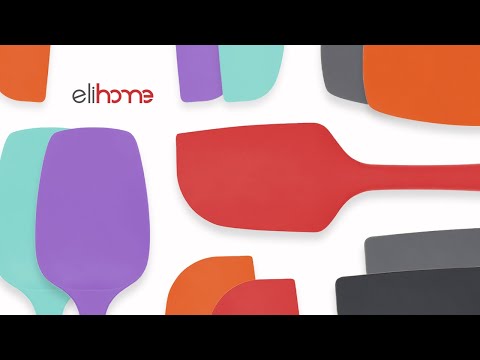 Black Silicone Spatula | 3 Piece Spatula Set | Elihome