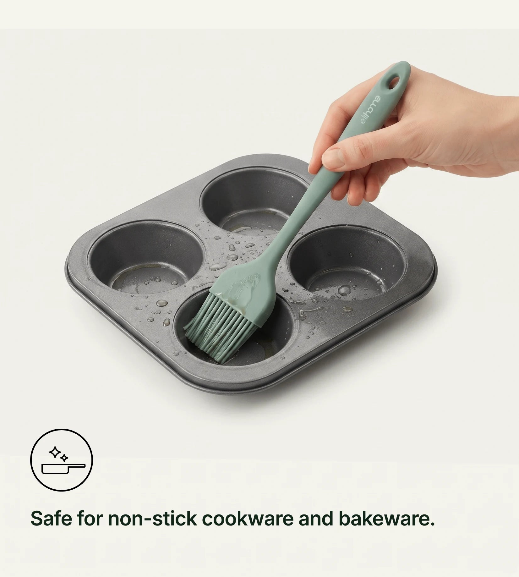 Safe for non-stick cookware and bakeware.