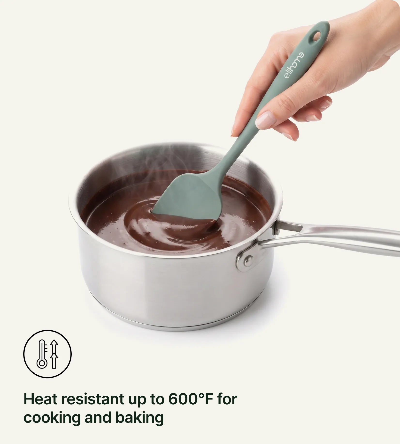 Heat resistant up to 600 degrees Fahrenheit for cooking and baking.